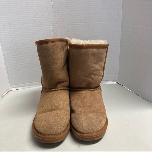 DREAM PAIRS Women’sSweaty-Buckle-K Suede Boots Tan Size 5 - Picture 7 of 12
